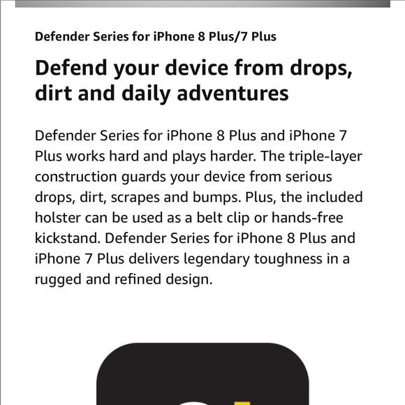otterbox defender series case iphone 7 or 8 plus - Picture 5 of 5